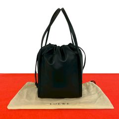 LOEWE ロエベ【美品】ナッパレザー 巾着型ハンドバッグ アナグラム