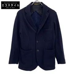 RRL　ダブルアールエル　782959770001 ネイビー ウール×コットン ノッチドラペル アンコンストラクテッド ストライプ ジャカードニットスポーツブレザー　XSのサムネイル