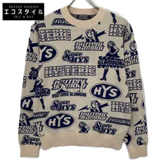 HYSTERIC GLAMOUR　ヒステリックグラマー　02233NS12 ベージュ 23AW VIXEN BOX柄ジャカード セーター　Sのサムネイル