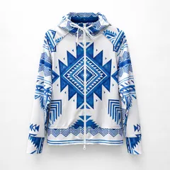 ORATA（オラータ） RUSH ZIP HOODIE / ラッシュガードジップパーカー/ OR2-C-002  / ネイティヴブルー  /  清木場俊介 /  人気 メンズ レアのサムネイル