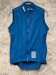 新品・ラファ メンズ プロチーム ライトウェイト ジレ・色=Duブルー・S