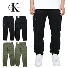カルバンクライン ジーンズ パンツ CALVIN KLEIN JEANS ジョガーパンツ スキニー カーゴパンツ メンズ レディース ブランド 大きいサイズ おしゃれ おすすめ 人気 黒 ckj114 ブラック S M L XLのサムネイル
