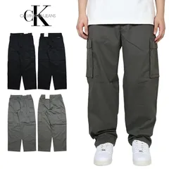 カルバンクライン ジーンズ カーゴパンツ CALVIN KLEIN JEANS CKジーンズ ワークパンツ メンズ ブランド 大きいサイズ おしゃれ おすすめ 人気 黒 ckj104 ブラック オリーブ S M L XLのサムネイル