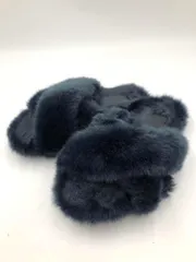 PICHE ABAHOUSE ピシェ アバハウス ファー サンダル 紺 ■■ レディースのサムネイル