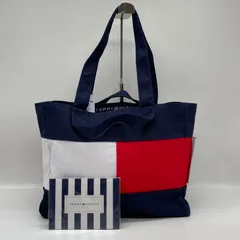 BN9186□TOMMY HILFIGER キャンバス トートバッグ ワッペン付 未使用品のサムネイル