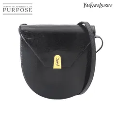 【美品】イヴサンローラン　ショルダーバッグ　　サフィアーノレザー　ブラック 新品同様 イヴサンローラン Yves Saint Laurent ショルダー バッグ