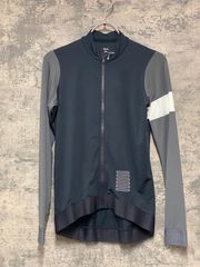 KG842 라파 Rapha WOMEN'S LONG SLEEVE PRO TEAM TRAINING JERSEY 긴 소매 사이클 저지 블랙 그레이 S 여성