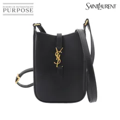 未使用 展示品 サンローラン SAINT LAURENT LE 5 A 7 バーティカル ミニ クロスボディ ショルダー バッグ レザー ブラック 735214 90327277のサムネイル