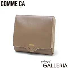 COMME CA 二つ折り財布 レディース 財布 本革 コムサ ブランド おしゃれ 女性 上品 かぶせ 革財布 ボタン式 小さめ 軽量 ボックス型 小銭入れ カード 札入れ 牛革 革 Mellow 外BOX札入 CCM74871 モカのサムネイル