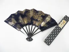 【一輝堂】和装小物 和雑貨 舞扇子 金彩 銀彩 箱入り 26w06-7576のサムネイル
