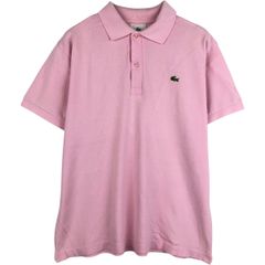 70s-80s LACOSTE ラコステ ポロシャツ ピンク サイズ6 - メルカリ