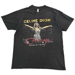 Celine Dion 셀린느 디온 투어 T셔츠 뮤지션 블랙(맨즈 L) 중고 헌 옷 Y3171