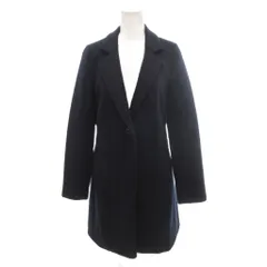 ヒロコビス HIROKO BIS 美品 チェスターコート 9 紺 ネイビー 無地 テーラードカラー 長袖 ミモレ丈 /SJのサムネイル