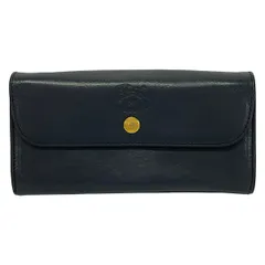 IL BISONTE(イルビゾンテ) 長財布 - ネイビー レザー