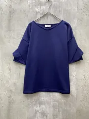 新品 alotta アロッタ ベルーナ ４つの機能付 ひんやりフリル袖ブラウス Tシャツ sizeM/ロイヤルブルー ■◆ レディースのサムネイル