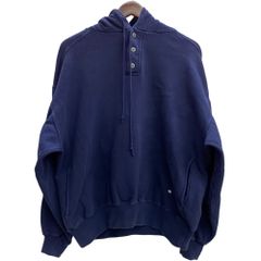 90s Old Gap オールドギャップ ハーフボタン パーカー ナス紺 XL