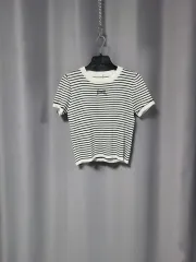 バックリボン ストライプ ニットのサムネイル
