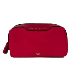 Anya Hindmarch(アニヤハインドマーチ) ポーチ ガーリー スタッフ ポーチ ピンク×レッド タッセル レザーのサムネイル