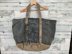希少 デニム＆サプライ ネイティブ柄 トートバッグ 刺繍 デニム 廃盤