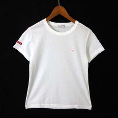 ルコックスポルティフ le coq sportif Tシャツ ドライ メッシュ 吸水 速乾 ロゴ 刺繍 クルーネック 半袖 S 白 ホワイト スポーツウエアのサムネイル