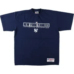 古着 90年代 マジェスティック MAJESTIC MLB NEW YORK YANKEES ニューヨークヤンキース スポーツプリントTシャツ メンズL相当/eaa621475