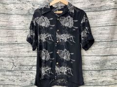 90s Dry Bones レーヨン アロハシャツ 蜘蛛 蝶 総柄 ロカビリー - メルカリ