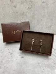 agete アガット マルチストーン ピアス チャーム きれいめ 上品 /ゴールド ■■◎レディースのサムネイル