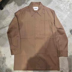 JIL SANDER+ 半袖 オープンカラーシャツ ブラウン 2023SS - メルカリ