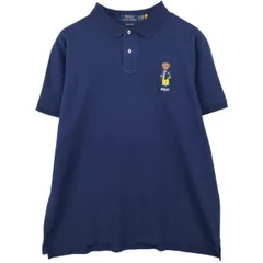 古着 ラルフローレン Ralph Lauren POLO RALPH LAUREN CUSTOM SLIM FIT ポロベア 半袖 ポロシャツ メンズXL相当/eaa622197