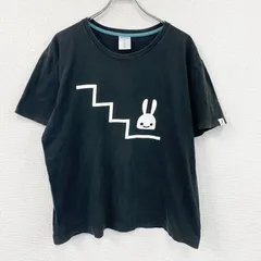 CUNE　半袖プリントTシャツ　黒　ブラック　Lサイズ　古着のサムネイル