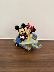 1986年製 DISNEY ミッキー＆ミニー シンデレラ城 BOOK型フィギュア