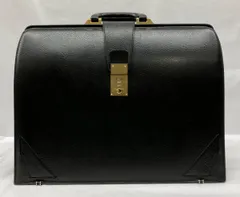 GINZA TANIZAWA ギンザタニザワ　ブリーフケース ビジネスバッグ　レザー　ブラック のサムネイル