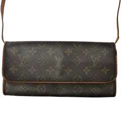 LOUIS VUITTON ルイヴィトン ポシェットツインGM M51852 ブラウン モノグラム ショルダーバッグ レディース 【中古】 32606K59のサムネイル