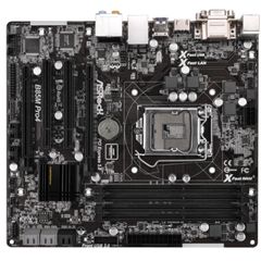 ASRock B85M PRO4 Intel B85 LGA1150 DDR3-1600 32GB SATA Gigabit LAN HDMI DVI-D VGA