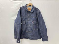 美品 リーバイス 1st デニムジャケット Gジャン 濃紺 インディゴ M 赤