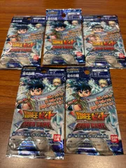 【レトロトレカ/新品未開封】カードダスEX 冒険王ビィトカードゲーム　第一章「誕生！ビィト戦士団」5パックセット（2004年発売/バンダイのサムネイル