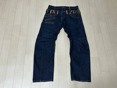 ウエストライド/パッドモトダブルニーデニムパンツ/ダイヤモンドキルト 