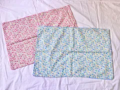 新品・未使用 枕カバー 43×63cm 小花柄 花柄 綿100％ 日本製 ファスナー式