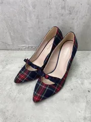 Andemiu アンデミュウ タータンチェック ポインテッドトゥ ハイヒール パンプス sizeM/カラフル ■■ レディースのサムネイル