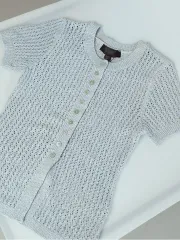 ZARA ザラ 半袖 ニット カーディガン S_A249
