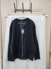 DKNY メンズ ブラック ジッパー カーディガン Lのサムネイル