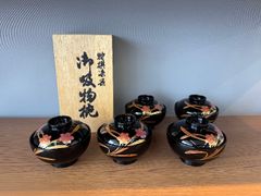 会津塗 吸物椀 5客セット 金蒔絵 漆器 - メルカリ