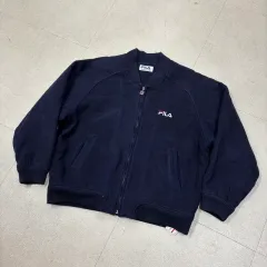 FILA スモールロゴ ネイビー ウール ジャケットのサムネイル
