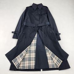 美品 バーバリー トレンチコート ネイビー ライナー ノバチェック