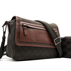 グッチ GUCCI ショルダーバッグ メッセンジャーバッグ フラップ GG