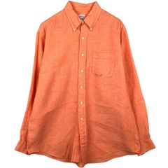Brooks Brothers リネンシャツ Lサイズ コーラルピンク - メルカリ