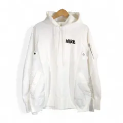 SACAI×NIKE NRG HOODIE WHITE サイズS CW2419-100 サカイ ナイキ エヌアールジー フーディー パーカー 大名店のサムネイル