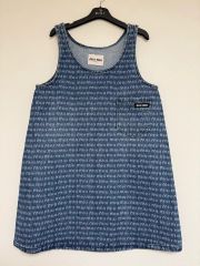 【miumiu】ウォニョン着用　デニム総柄ワンピース miumiu】ウォニョン着用 デニム総柄ワンピース - メルカリ