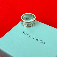 極 美品 TIFFANY&Co. ティファニー ワイドアトラス リング シルバー925