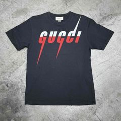 未使用級】GUCCI Tシャツ 半袖 ブレイドロゴ 黒 S 近年 - メルカリ